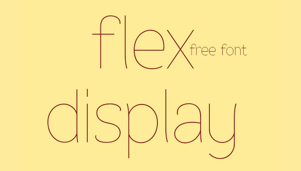 Tipografia Web Flex Display