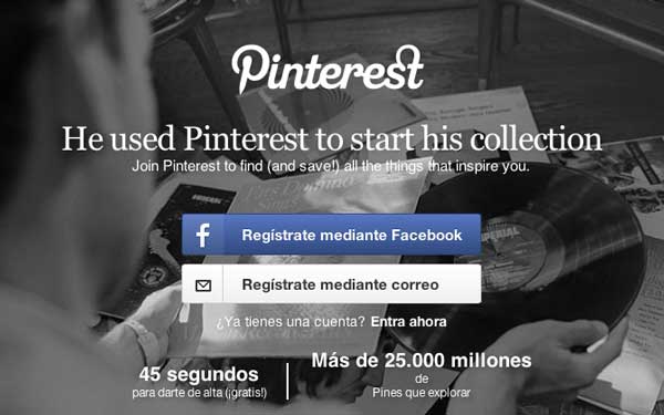 Lista de redes sociales para diseñadores: Pinterest