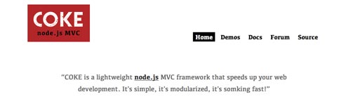Framework Javascript para Node.js Coke
