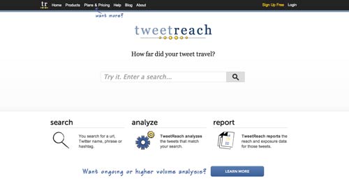 Herramienta para verificar hasthtag populares:  Tweetreach