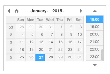 Javascript plugin para añadir calendarios: DateTimePicker