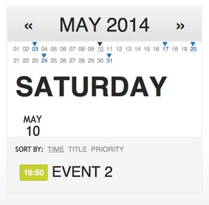Javascript plugin Simple Events Calendar JS
