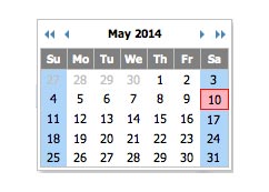 Javascript plugin Tigra Calendar