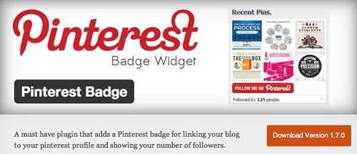 Plugin WordPress Pinterest Badge