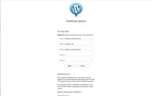 Extensiones Google Chrome para WordPress:  Multipress