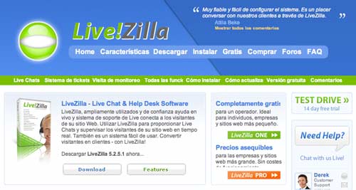 Script PHP para mejorar asistencia técnica: LiveZilla 