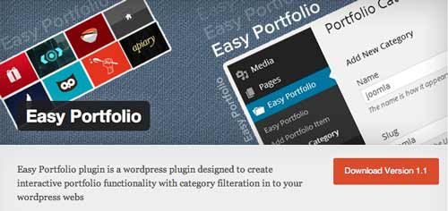 Plugin WordPress para optimizar portafolio: Easy Portfolio