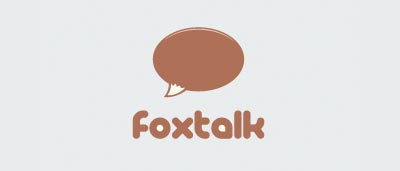 Ejemplos de diseño de logos para chat: Foxtalk