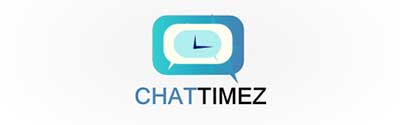 Ejemplos de diseño de logos para chat: ChatTimez