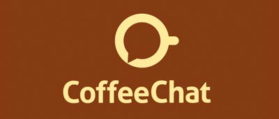Ejemplos de diseño de logos para chat: CoffeeChat