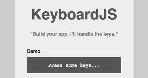 Librería JavaScript plugin para implementar atajos de teclado: KeyboardJS
