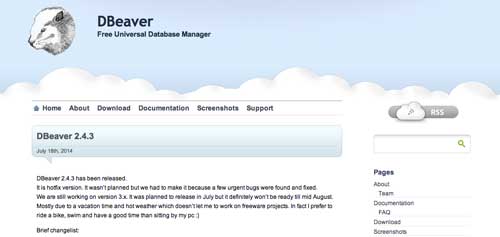 Manejador de base de datos: DBeaver