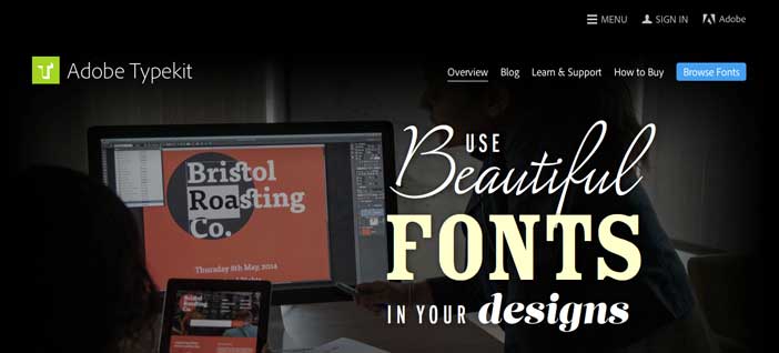 Recursos online para diseño tipográfico: Adobe Typekit