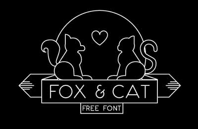 Tipografias gratis para tu diseño minimalista: Fox & Cat