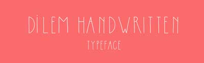 Tipografias gratis para tu diseño minimalista: Dilem Handwritten