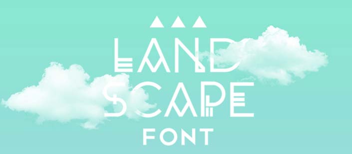Tipografias gratis para tu diseño minimalista: Landscape