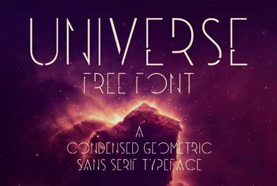 Tipografias gratis para tu diseño minimalista: Universe