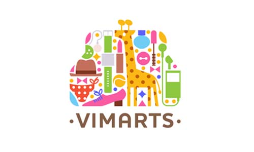Ejemplos de diseño de logos coloridos: Vimarts