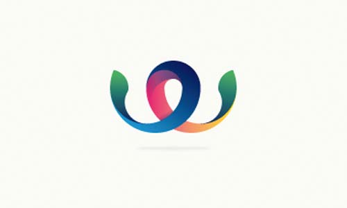 Ejemplos de diseño de logos coloridos: Weway