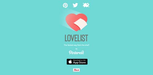 Herramientas de Pinterest Marketing: Lovelist