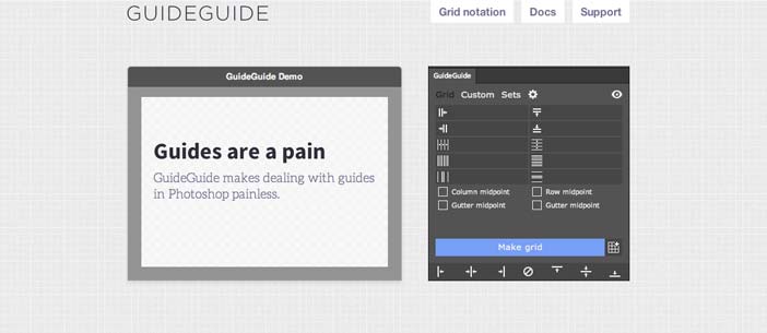 Plugin Photoshop para simplificar tareas: GuideGuide