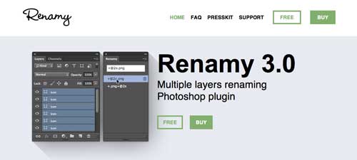 Plugin Photoshop para simplificar tareas: Renamy