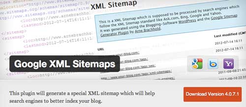 Plugin WordPress Google XML Sitemaps
