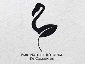 Diseño de logos con síntesis de aves: Parc Naturel Régional de Camargue