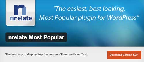 Plugin WordPress para entradas populares: nrelate Most Popular