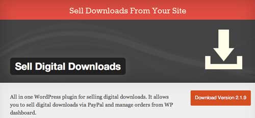 Plugin WordPress para PayPal: Sell Digital Downloads