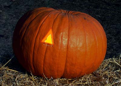 Tutorial de Photoshop: Calabaza de Halloween - Iluminación Ojo