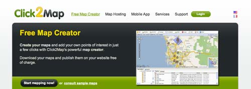 Herramientas para crear mapas online: Clic2Map