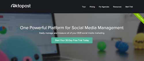 Herramientas para campaña de marketing en redes sociales: Oktopost