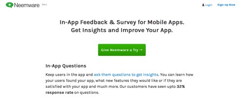 Herramientas para recolectar comentarios sobre tus aplicaciones móviles: Neemware