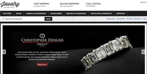Magento themes para tu tienda online: Women Jewelry