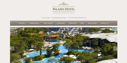 Los mejores temas WordPress de este año para hoteles: Palazio