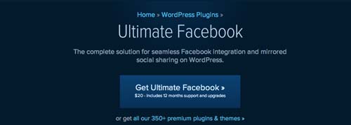 Plugin WordPress para añadir registro vía Facebook: Ultimate Facebook 