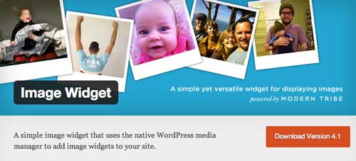 Widget WordPress populares para blog: Image Widget
