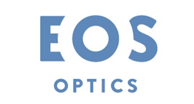 Diseño de logos que hacen uso efectivo de los espacios en blanco: EOS Optics