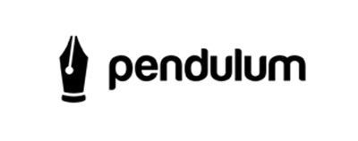 Diseño de logos que hacen uso efectivo de los espacios en blanco: Pendulum