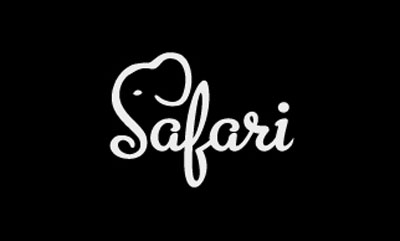 Diseño de logos que hacen uso efectivo de los espacios en blanco: Safari