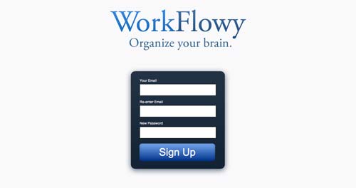 Herramientas de bajo costo para mejorar productividad laboral: Workflowy