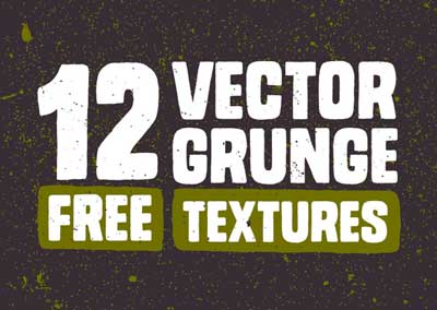 Paquetes de texturas gratis: 12 Grunge Vector
