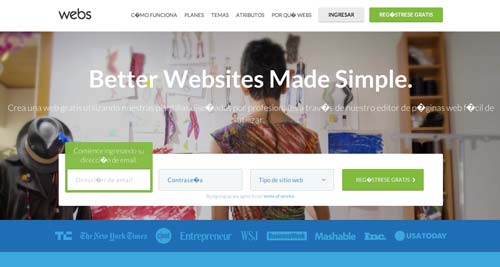 Servicios para crear sitio web: Webs