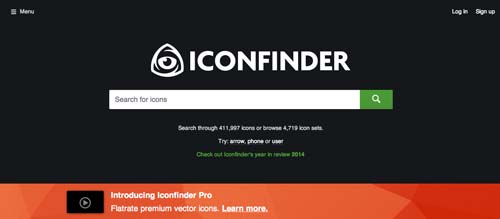 Sitios web donde descargar iconos en formato SVG: Iconfinder