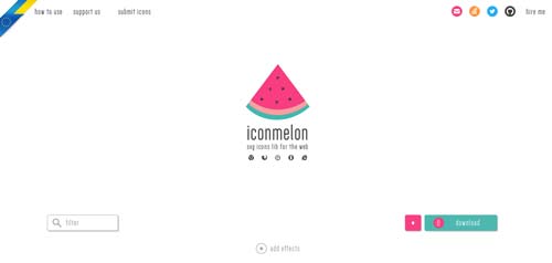 Sitios web donde descargar iconos en formato SVG: Iconmelon