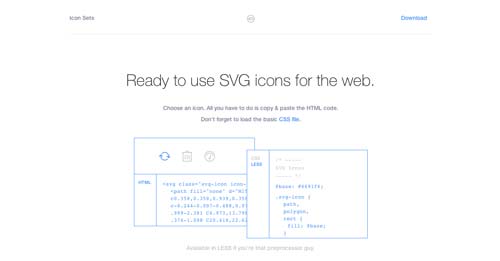 Sitios web donde descargar iconos en formato SVG: Icon Sets