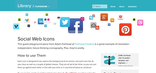 Sitios web donde descargar iconos en formato SVG: Social Icons