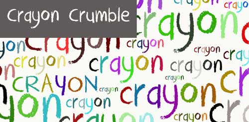 Tipografias gratis con efecto de tiza: Crayon Crumble