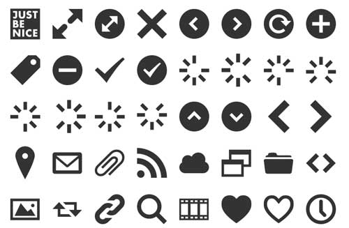 Tipografías gratis diseñadas en base a iconos: Web Symbols